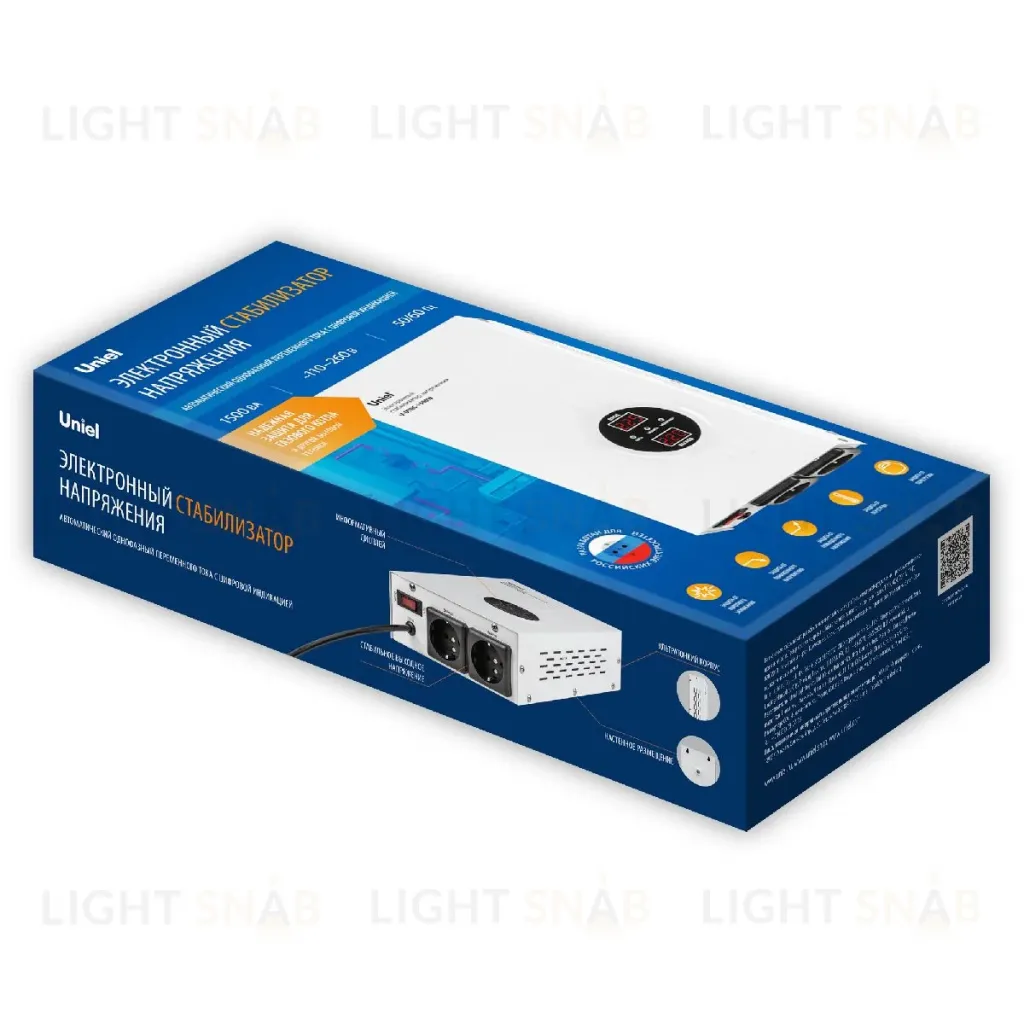 Стабилизатор напряжения Uniel U-DTRS-1500W UL-00010578 U-DTRS-1500W