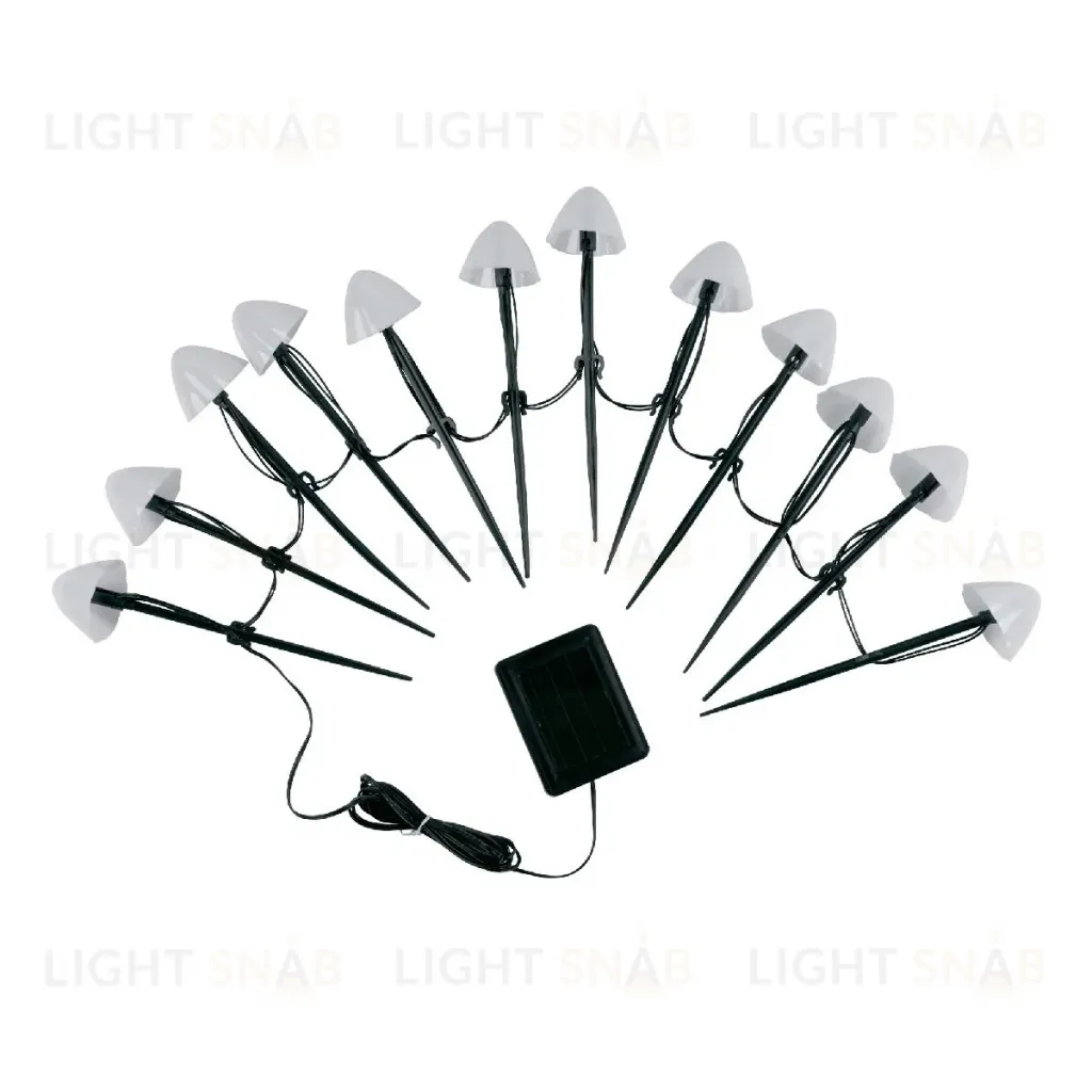 Садовый светильник на солнечной батарее Uniel USL-S-830/PM020 MULTICOLOR MUSHROOMS SET12 UL-00011676 USL-S-830/PM020 MULTICOLOR MUSHROOMS SET12