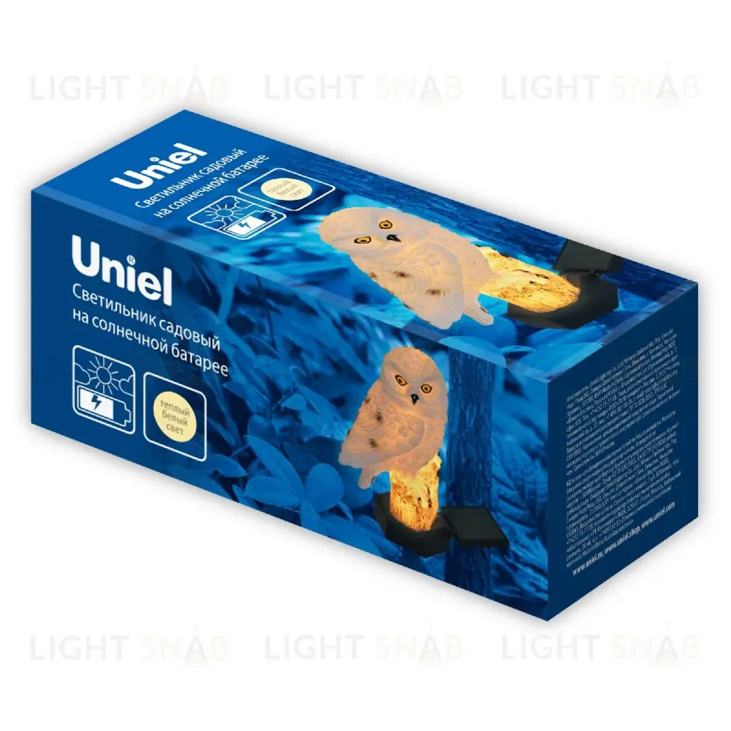 Садовый светильник на солнечной батарее Uniel USL-S-823/PM290 POLAR OWL UL-00011596 USL-S-823/PM290 POLAR OWL