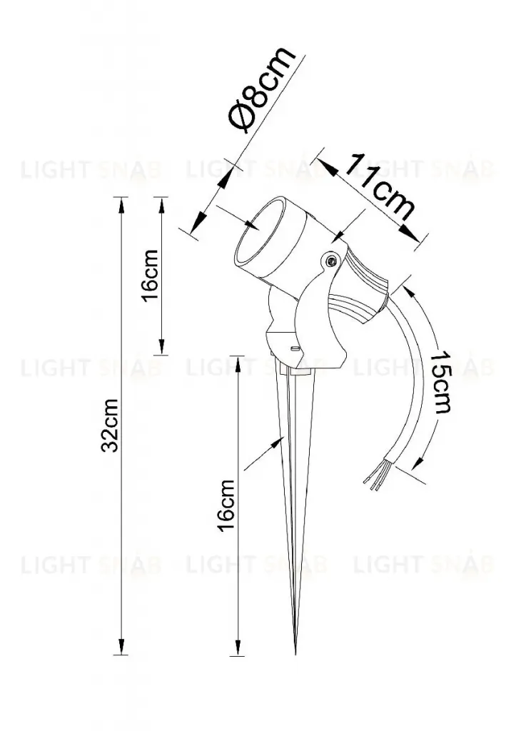 Грунтовый светильник Arte Lamp Elsie A4715IN-1BK A4715IN-1BK
