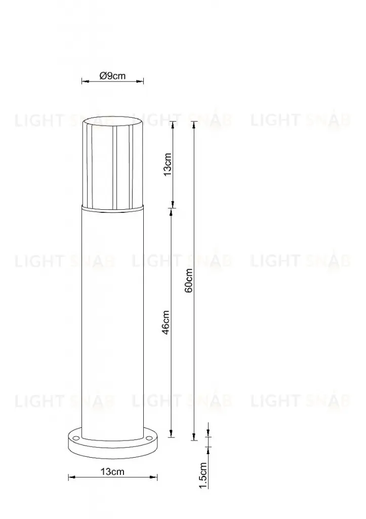 Ландшафтный светильник Arte Lamp Seginus A6515PA-1BK A6515PA-1BK