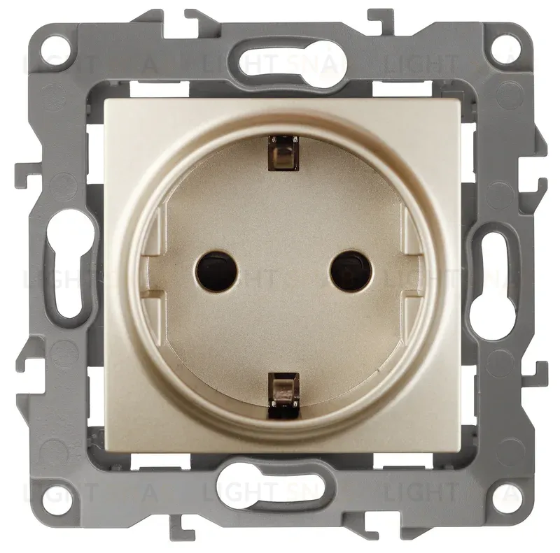 Розетка ЭРА 12 2P E Schuko со шторками 16A 250V 12-2102-04 Б0014690 Б0014690