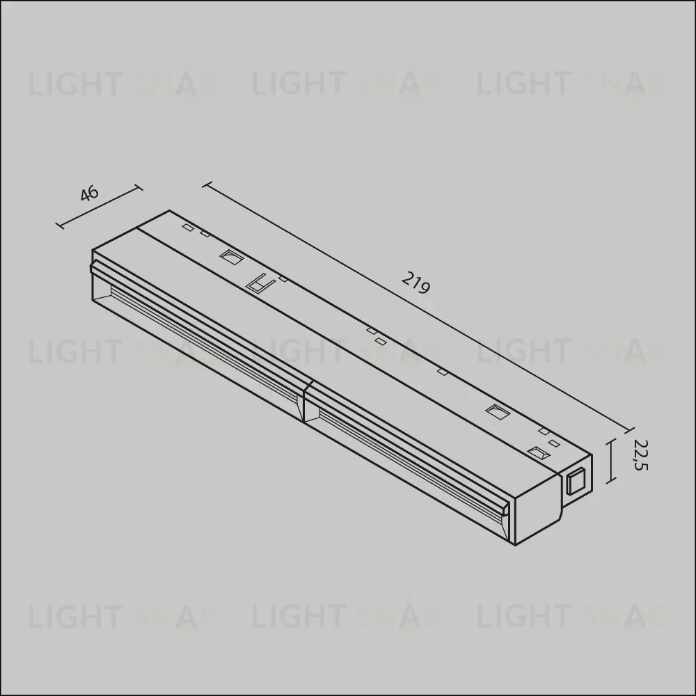 Трековый магнитный светильник Maytoni Technical Magnetic track system Exility Parete TR106-2-12W4K-B TR106-2-12W4K-B