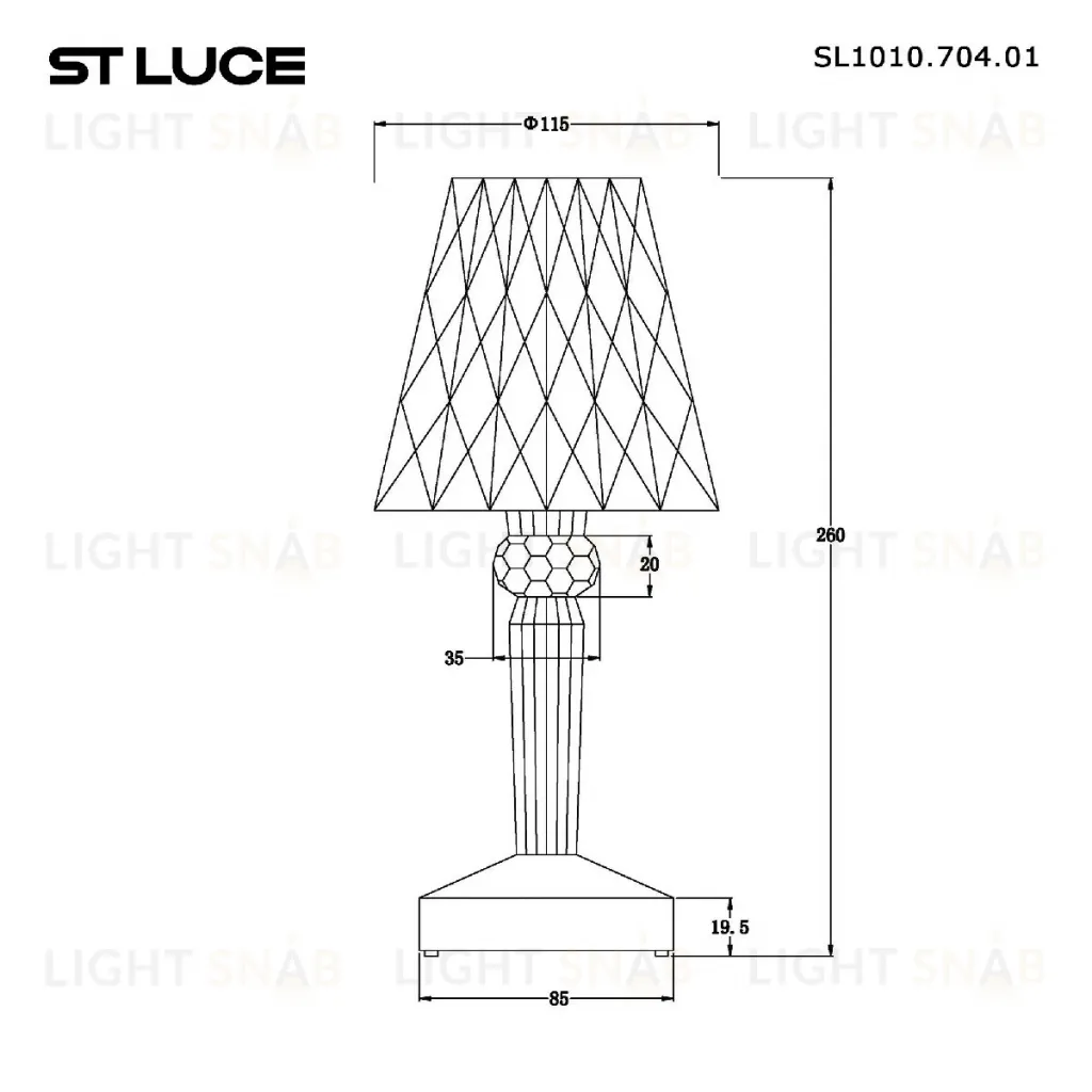 Настольная лампа ST Luce Sparkle SL1010.704.01 SL1010.704.01