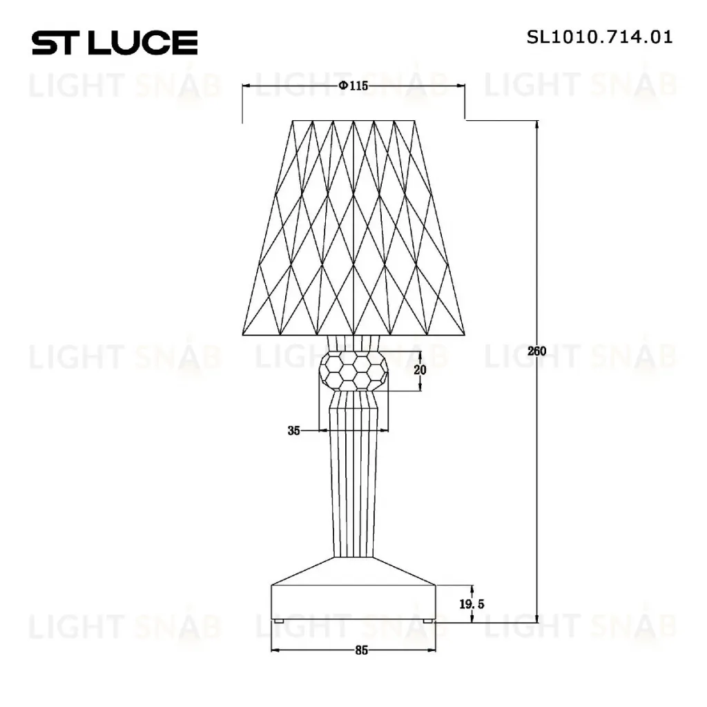 Настольная лампа ST Luce Sparkle SL1010.714.01 SL1010.714.01
