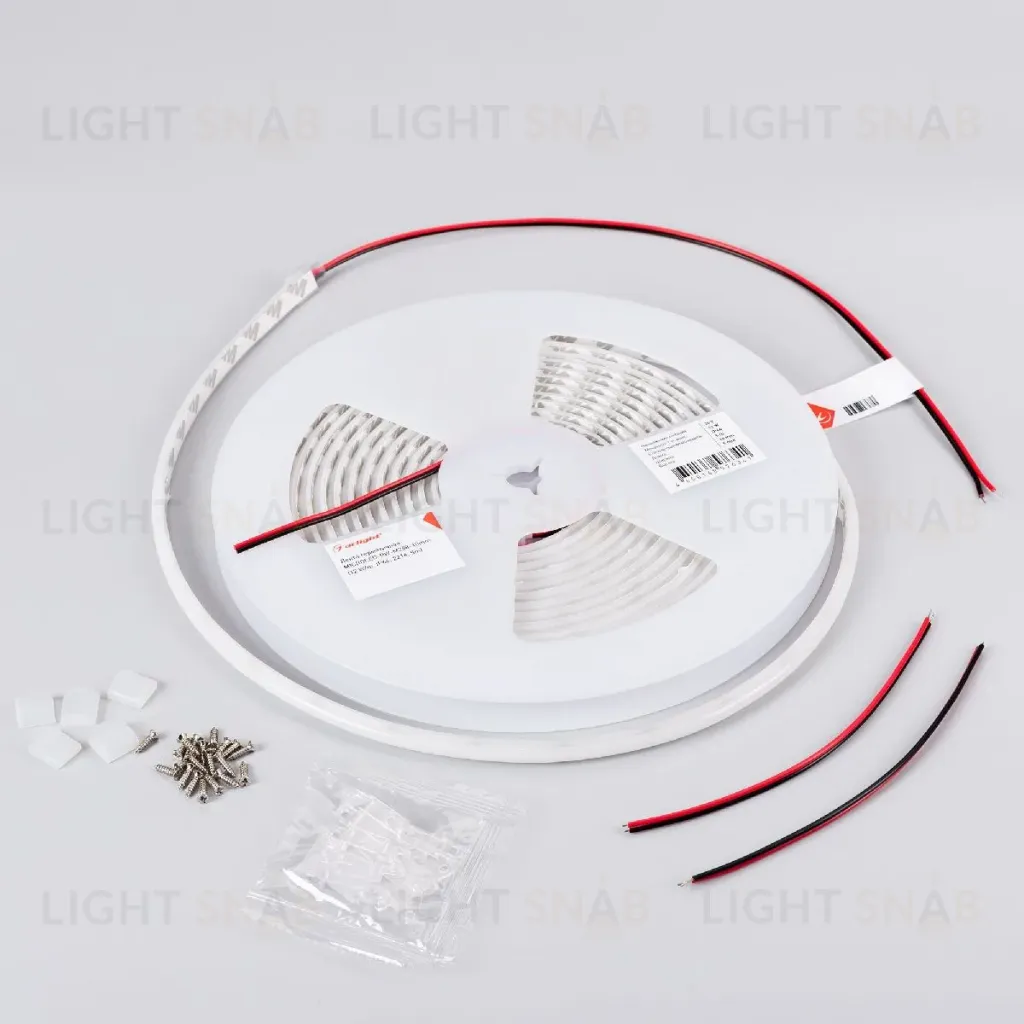 Светодиодная лента герметичная Arlight MICROLED-PW-M288-10mm 24V Warm3000 (12 W/m, IP66, 2216, 5m) 046752 046752