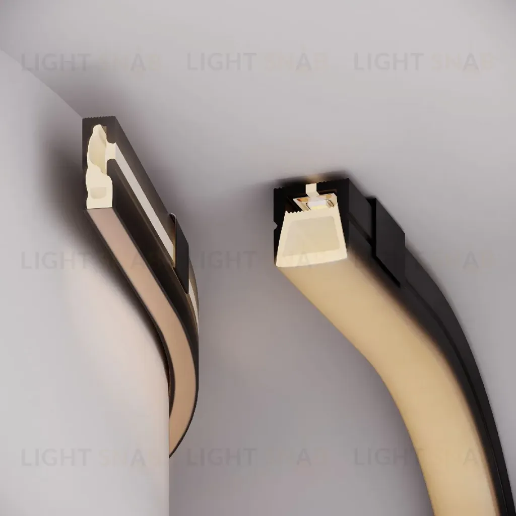Силиконовый профиль Arlight WPH-FLEX-1616-TOP-S11-5m FULL BLACK 045774 045774