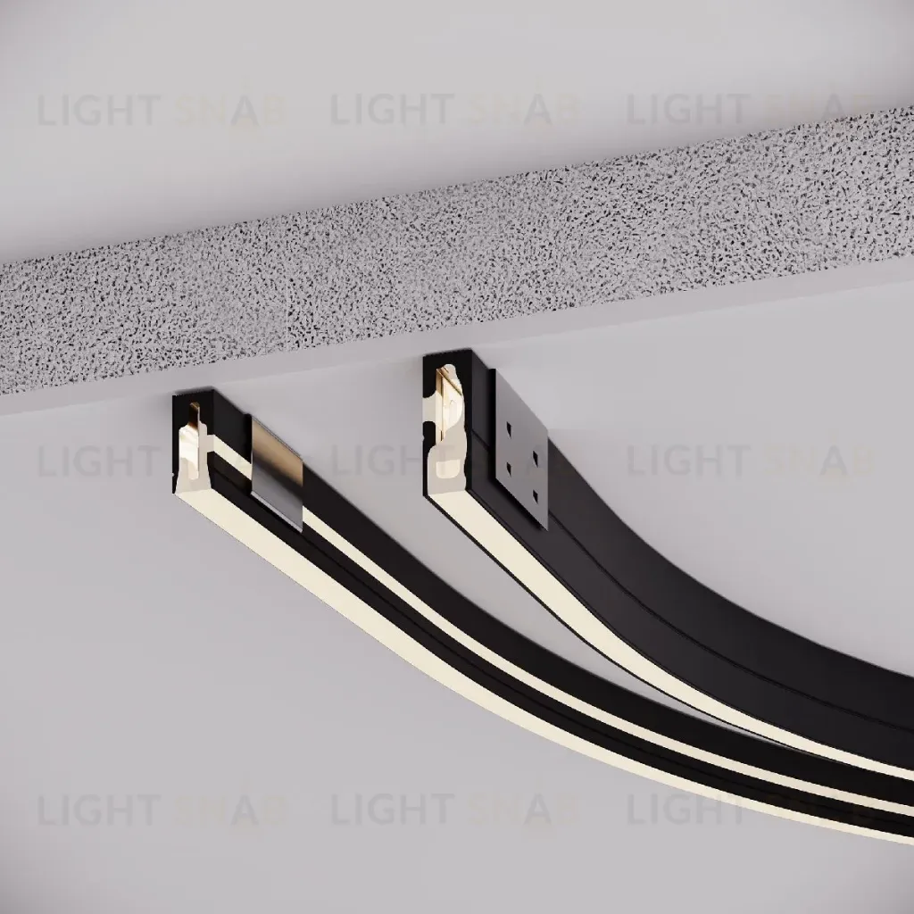 Силиконовый профиль Arlight WPH-FLEX-0612-SIDE-S8-5m BLACK 045782 045782