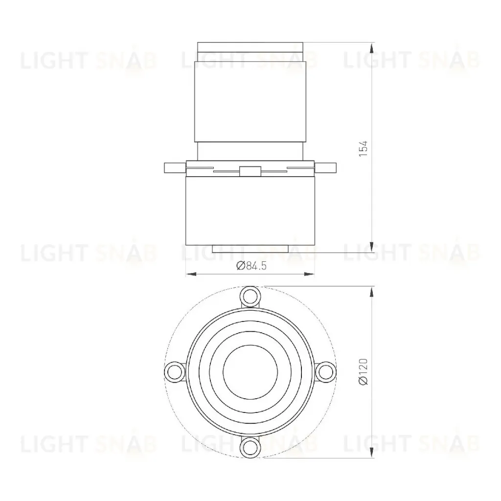 Насадка кадрирующая Arlight LGD-CROPLENS-R85 (WH) 046747 046747