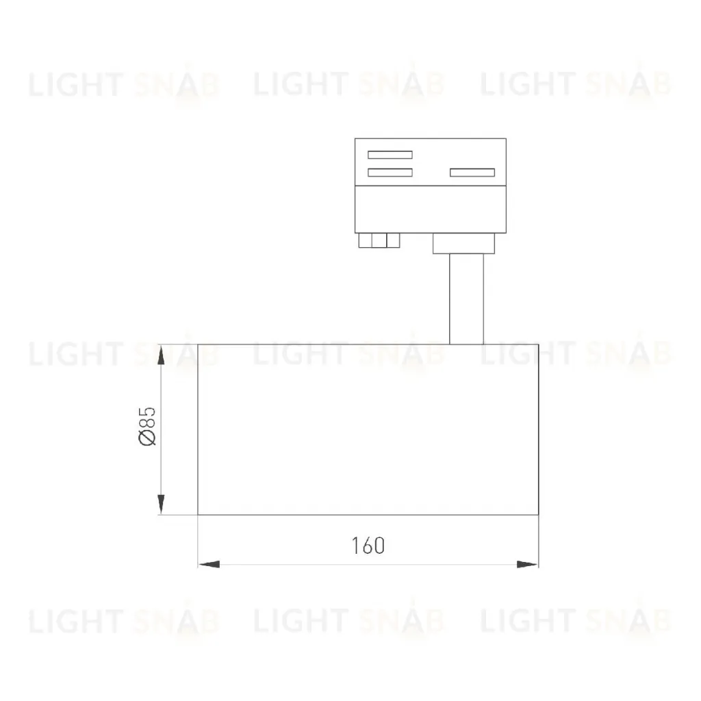 Трековый трехфазный светильник Arlight LGD-CALIPSO-4TR-R85-20W Day4000-MIX 046739 046739