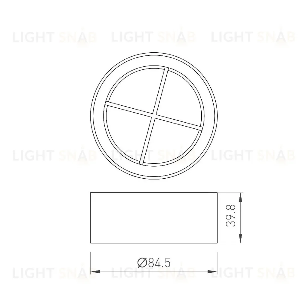 Решетка антибликовая Arlight LGD-ANTIGLARE-GRILLE-R85 (BK) 046755 046755