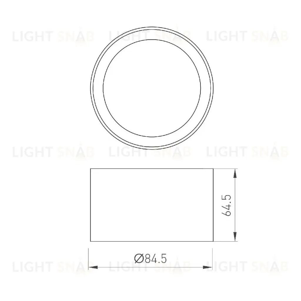 Кольцо антибликовое Arlight LGD-ANTIGLARE-RING-R85 (WH) 046758 046758