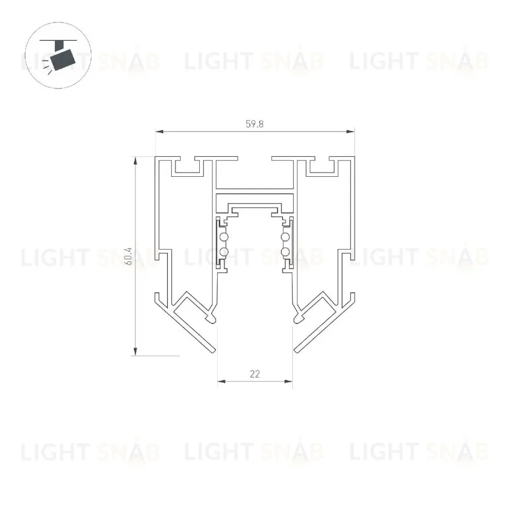 Шинопровод встраиваемый Arlight MAG-ORIENT-TRACK-2653-STR-G-3000 (BK) 047572 047572