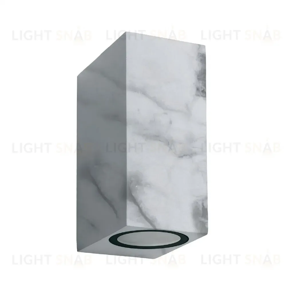 Уличный настенный светильник Uniel UUL-P42A 2х6W/GU10 IP65 MARBLE UL-00011362 UUL-P42A 2х6W/GU10 IP65 MARBLE