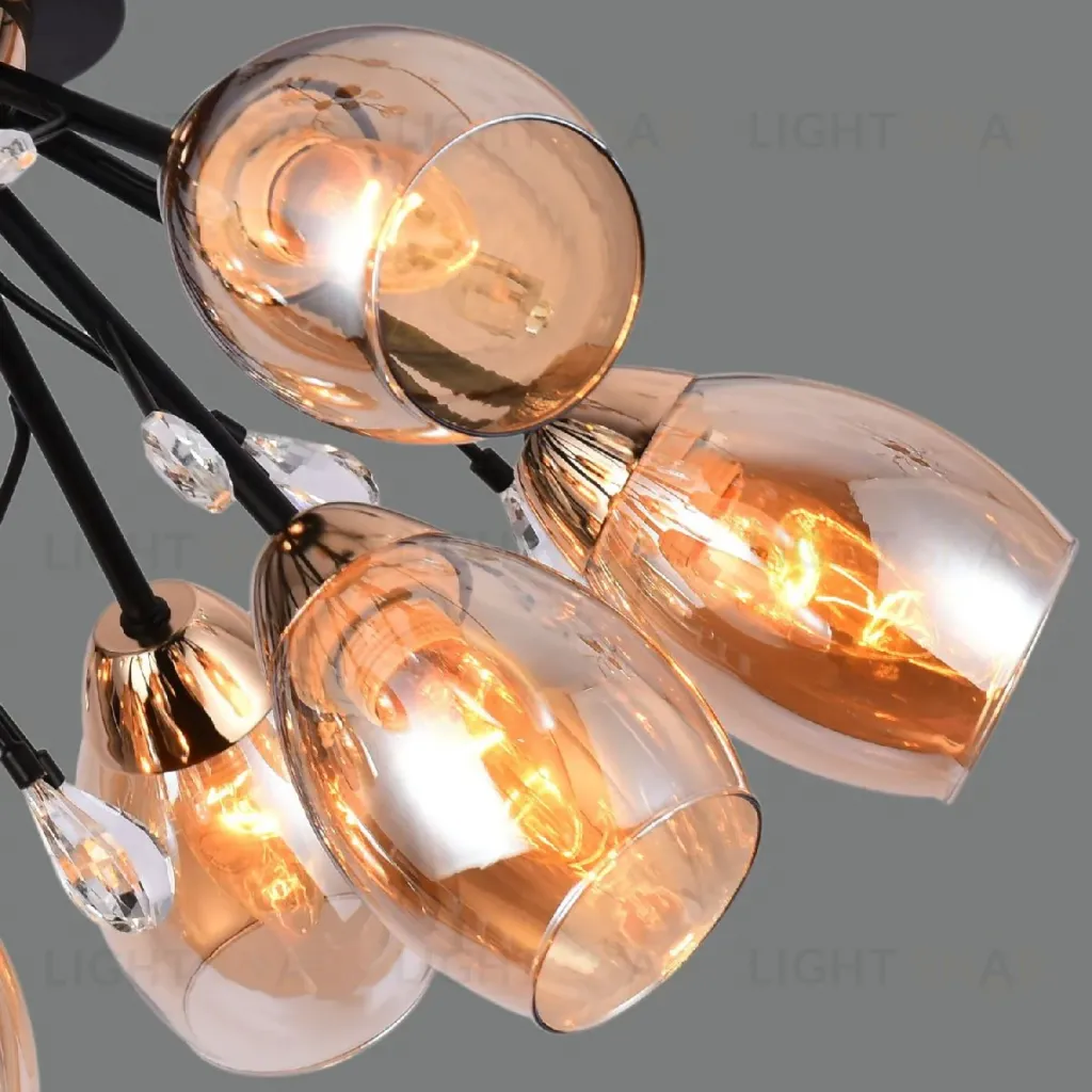 Потолочная люстра Illumico IL1284-10CPA-29 BK GD IL1284-10CPA-29 BK GD