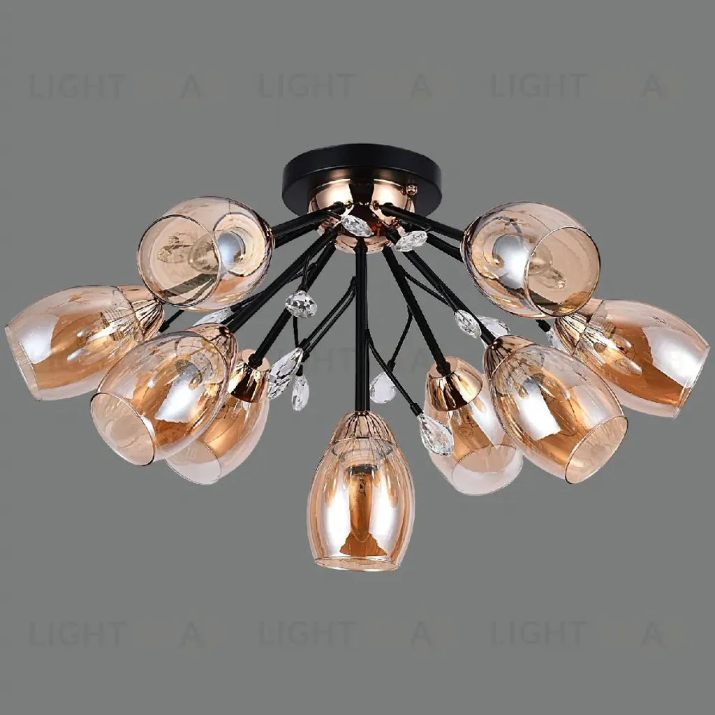 Потолочная люстра Illumico IL1284-10CPA-29 BK GD IL1284-10CPA-29 BK GD