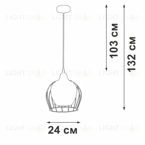 Подвесной светильник Vitaluce V2859-1/1S V2859-1/1S