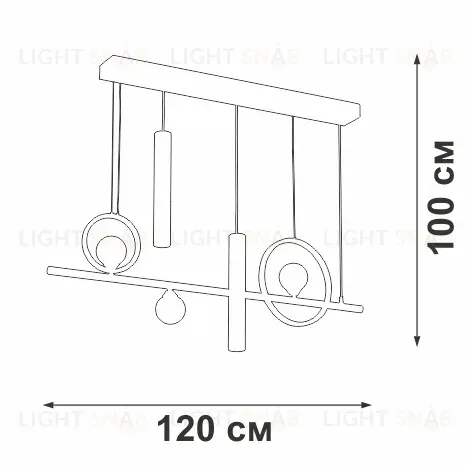 Подвесная люстра Vitaluce V3095-1/5S V3095-1/5S