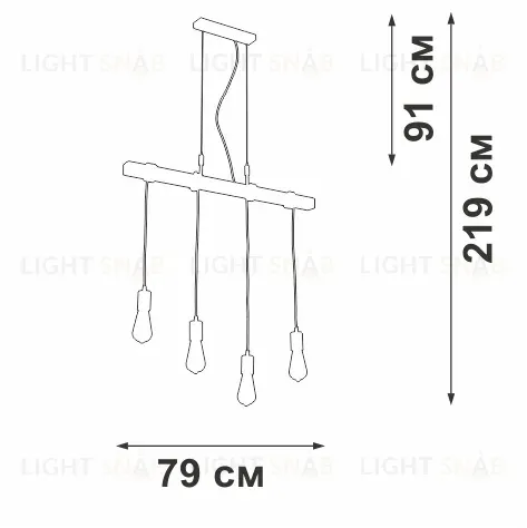 Подвесная люстра Vitaluce V47160-1/4S V47160-1/4S