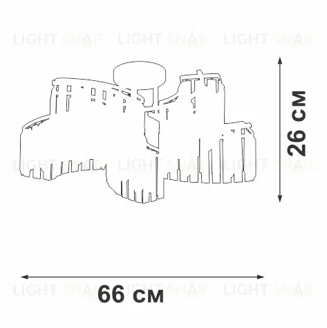 Потолочная люстра Vitaluce V5884-0/10PL V5884-0/10PL
