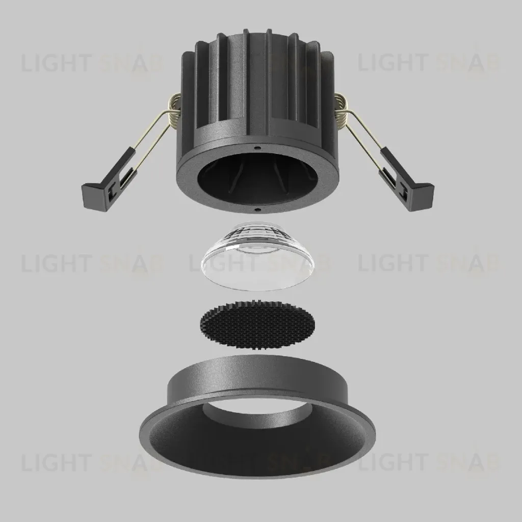 Встраиваемый светильник Maytoni Round DL058-12W-DTW-B DL058-12W-DTW-B