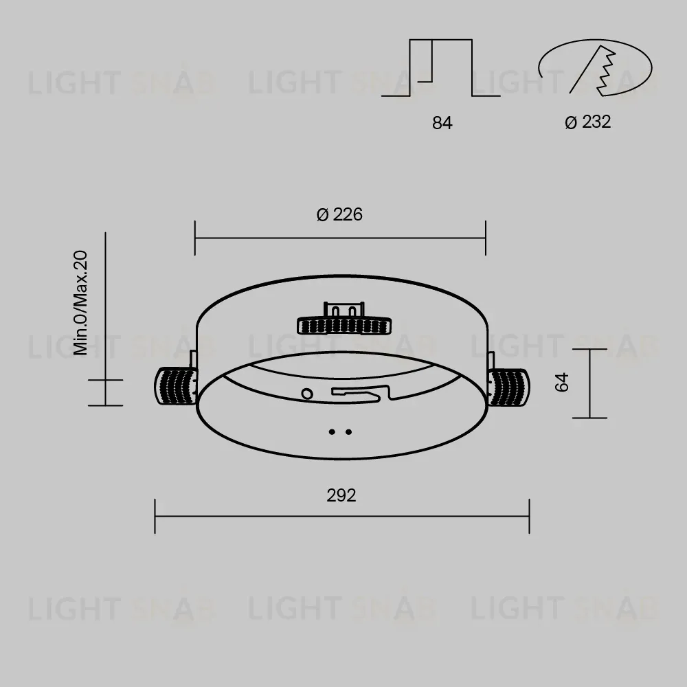 Аксессуар для встраиваемого светильника Maytoni Downlight DLA032-TRS24-W DLA032-TRS24-W