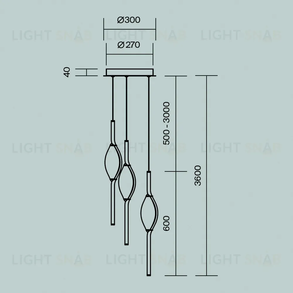 Подвесной светильник Maytoni Foresight MOD347PL-L24BS3K MOD347PL-L24BS3K