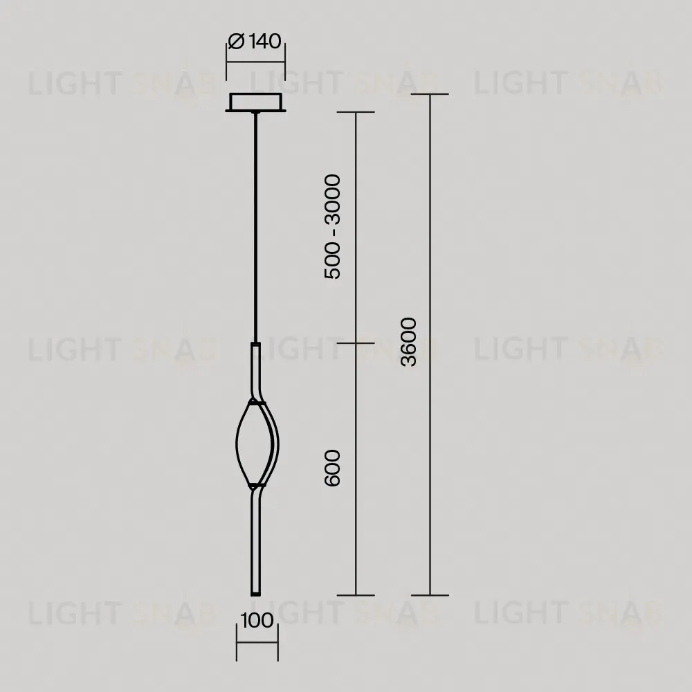 Подвесной светильник Maytoni Foresight MOD347PL-L8BS3K MOD347PL-L8BS3K
