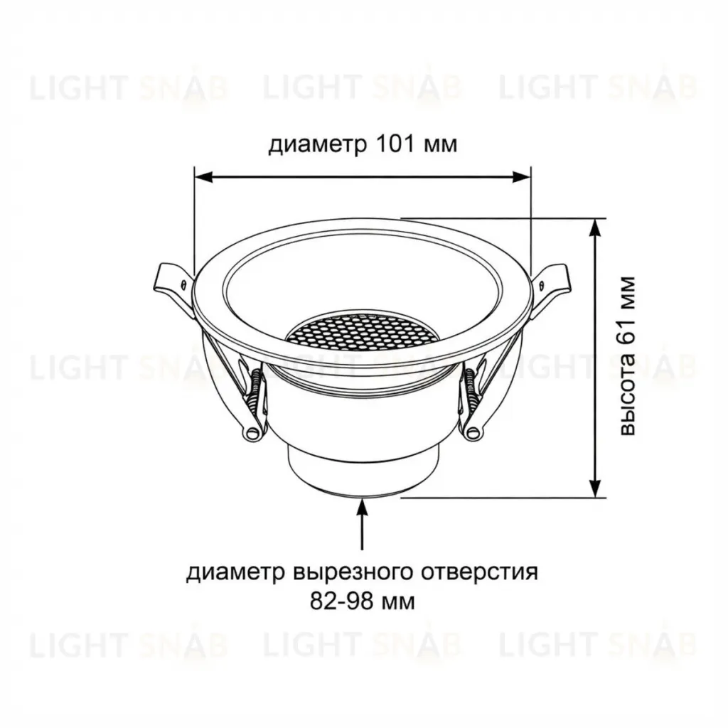 Встраиваемый светильник Wertmark WTD.O01.000.V0.12 WTD.O01.000.V0.12