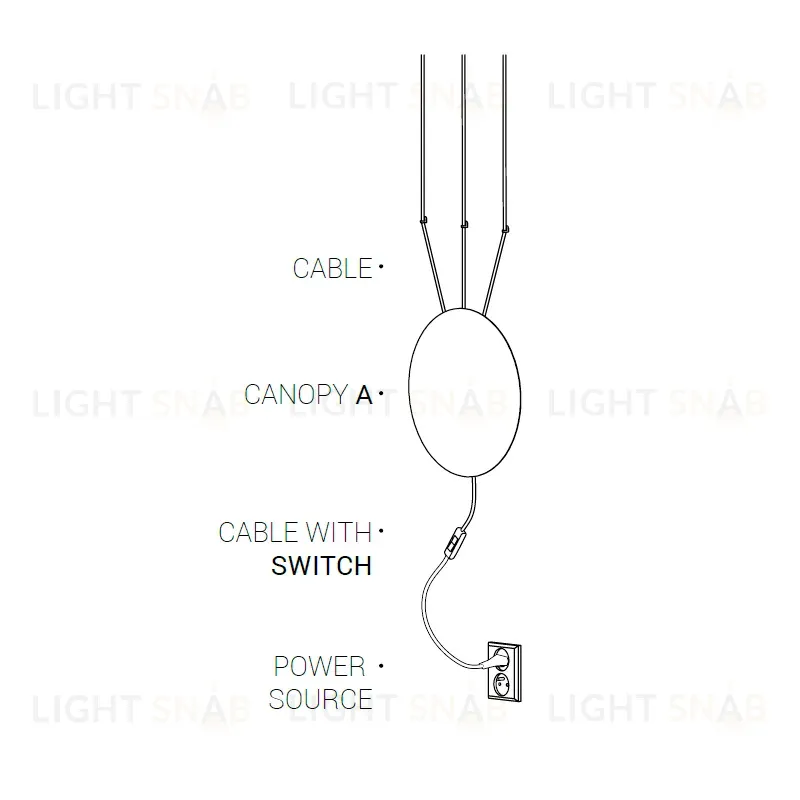 Кабель с выключателем Nowodvorski Cameleon Cable with switch 8611 8611