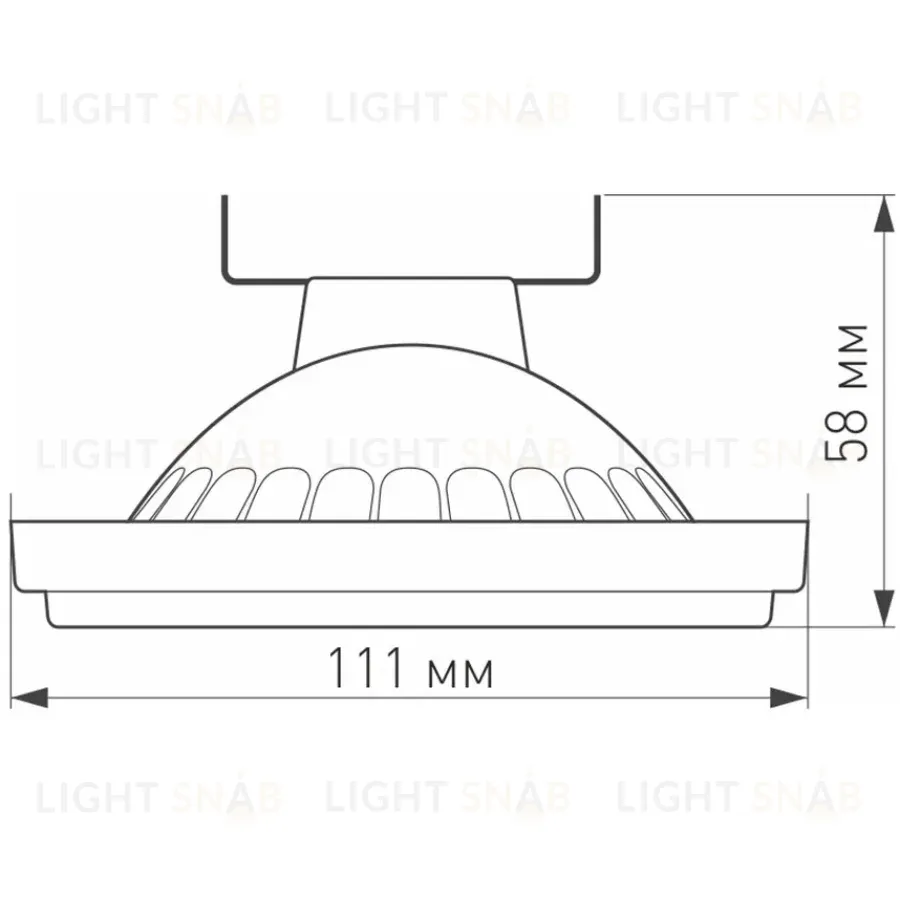 Лампа светодиодная Arlight G53 15W 4000K прозрачная AR111-Unit-G53-15W- Day4000 026886 026886