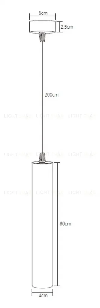 Подвесной точечный светильник Fiberli Tube480WW 12110303 12110303