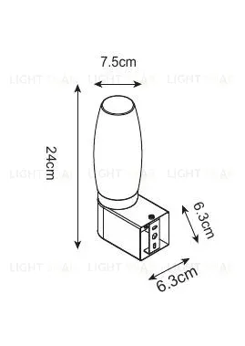 Подсветка для зеркал Arte Lamp Aqua-bastone A1209AP-1BK A1209AP-1BK