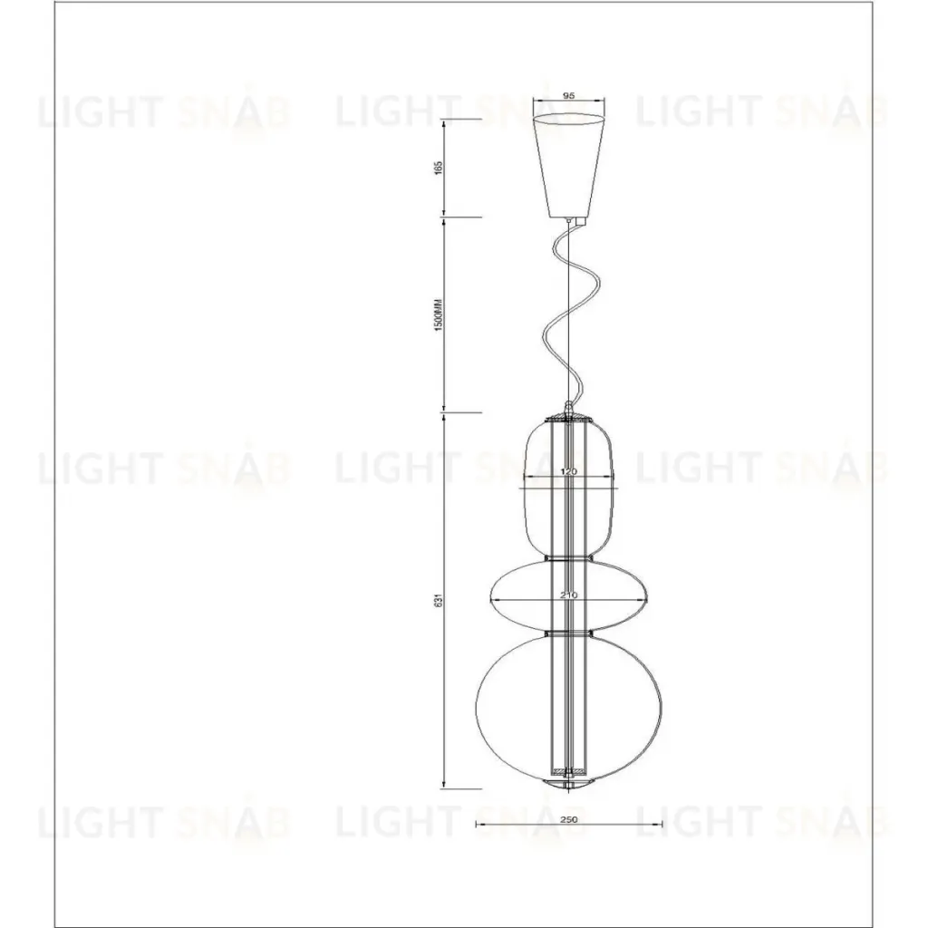 Подвесной светильник Favourite Vapor 4254-3P 4254-3P