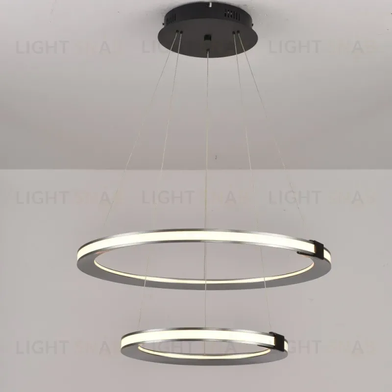 Подвесная люстра iLedex Vision 9225-6+4SD GR+BK 9225-6+4SD GR+BK