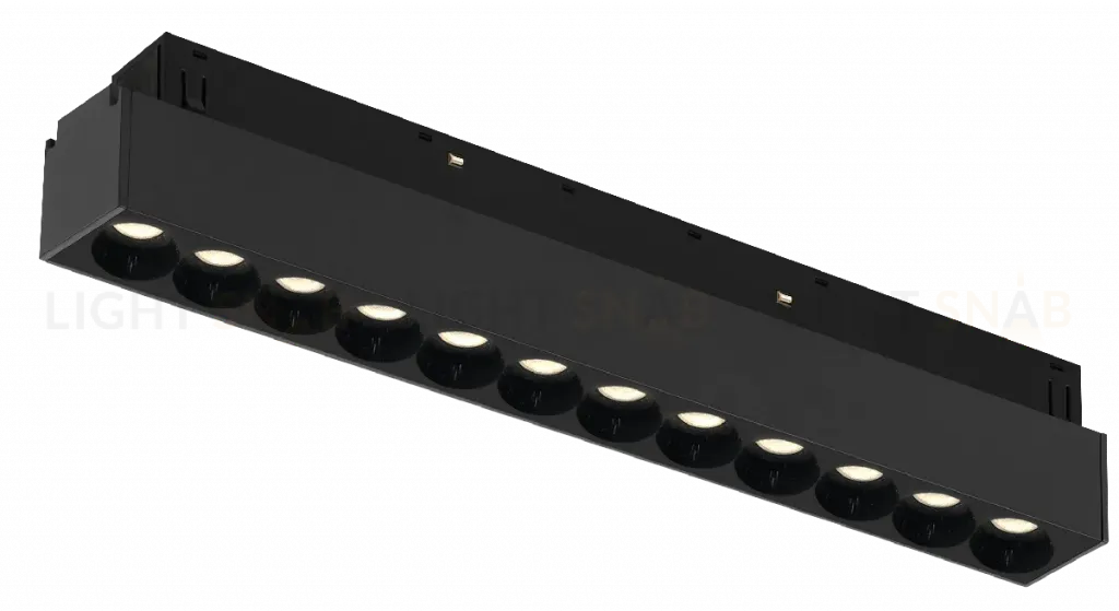 Трековый магнитный светильник iLedex Vision 4822-002-L235-12W-38DG-4000K-BK 4822-002-L235-12W-38DG-4000K-BK