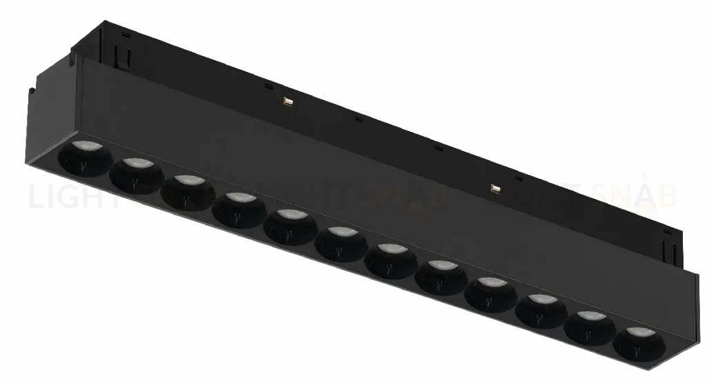 Трековый магнитный светильник iLedex Vision 4822-002-L235-12W-38DG-4000K-BK 4822-002-L235-12W-38DG-4000K-BK