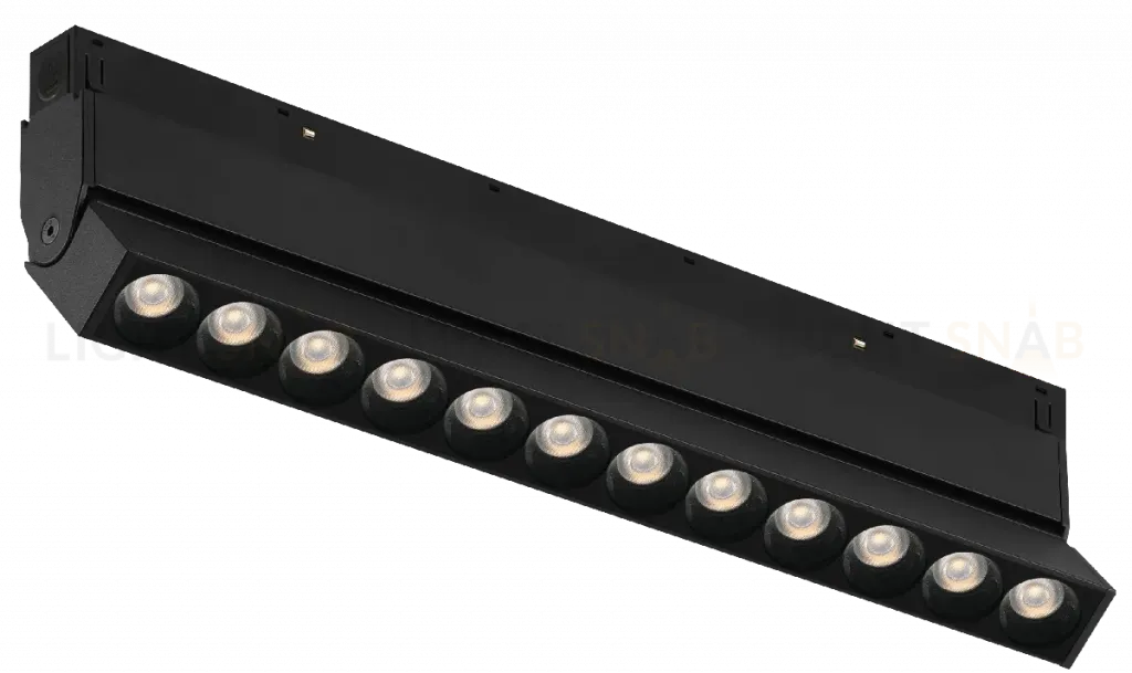 Трековый магнитный светильник iLedex Vision 4822-003-L236-12W-38DG-3000K-BK 4822-003-L236-12W-38DG-3000K-BK