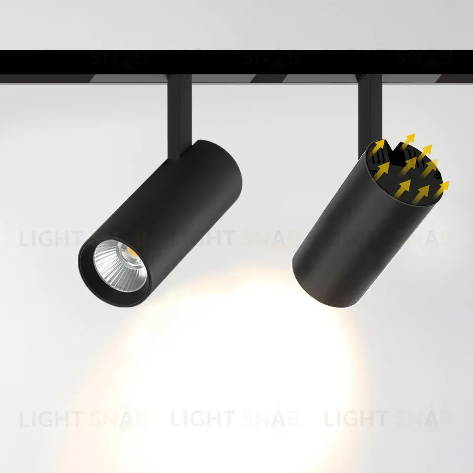 Трековый магнитный светильник iLedex Vision SMART 4822-007-D75-30W-38DG-BK SMART 4822-007-D75-30W-38DG-BK