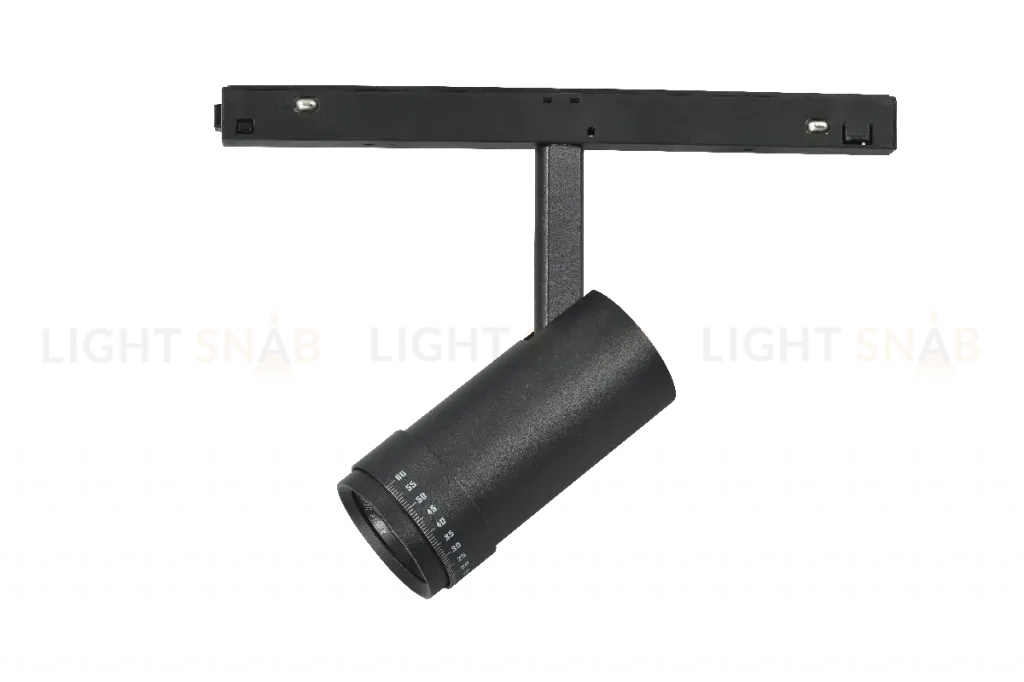 Трековый магнитный светильник iLedex Vision ZOOM 4822-020-D47-10W-10/60DG-3000K-BK ZOOM 4822-020-D47-10W-10/60DG-3000K-BK