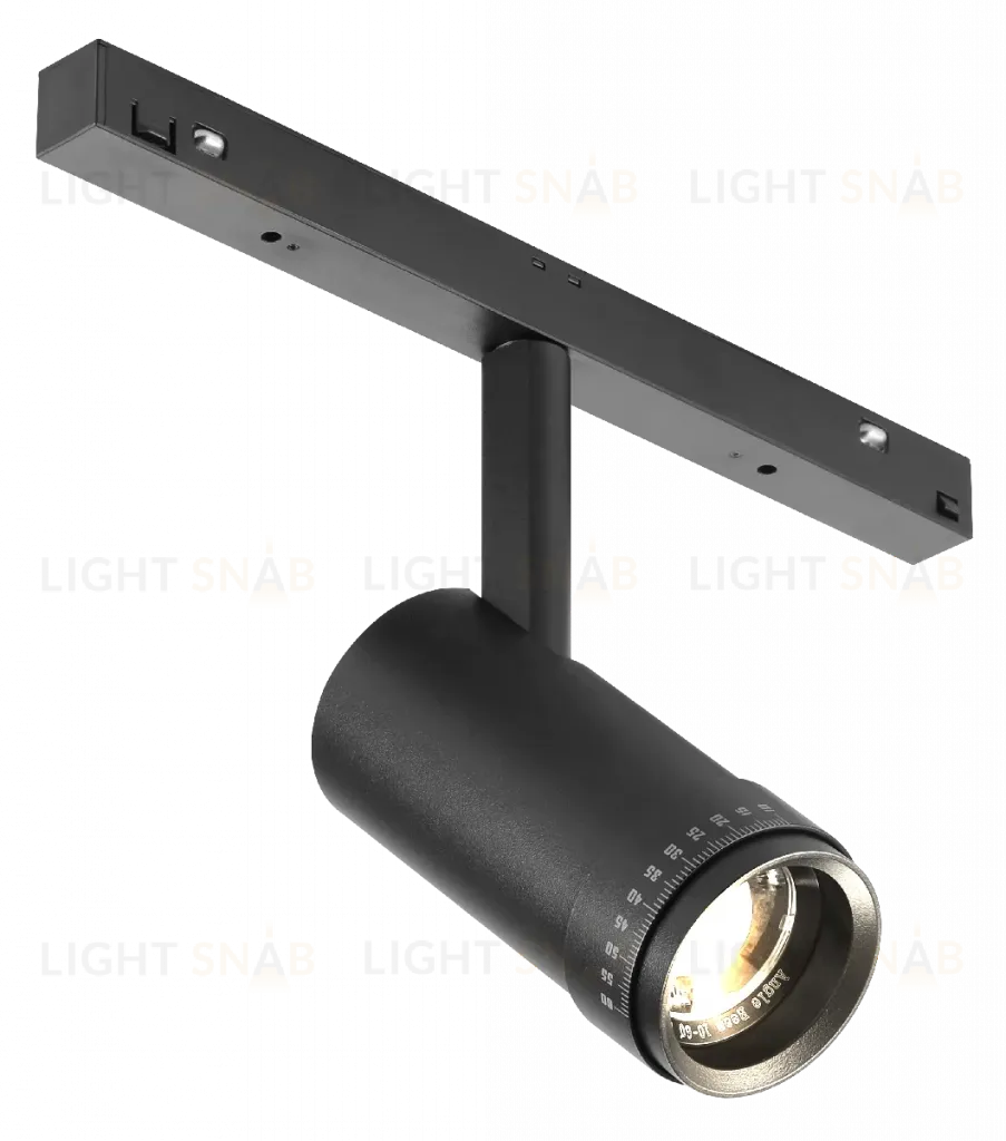 Трековый магнитный светильник iLedex Vision ZOOM 4822-020-D47-10W-10/60DG-3000K-BK ZOOM 4822-020-D47-10W-10/60DG-3000K-BK