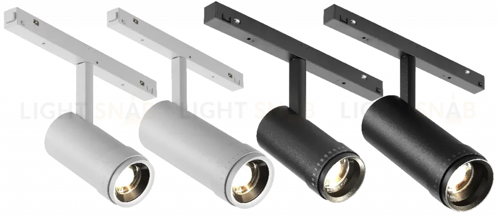 Трековый магнитный светильник iLedex Vision ZOOM 4822-020-D47-10W-10/60DG-4000K-BK ZOOM 4822-020-D47-10W-10/60DG-4000K-BK