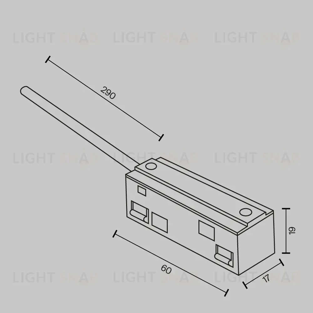 Ввод питания Maytoni Technical Magnetic track system Exility Accessories for tracks Exility TRA034B-42W-1 TRA034B-42W-1