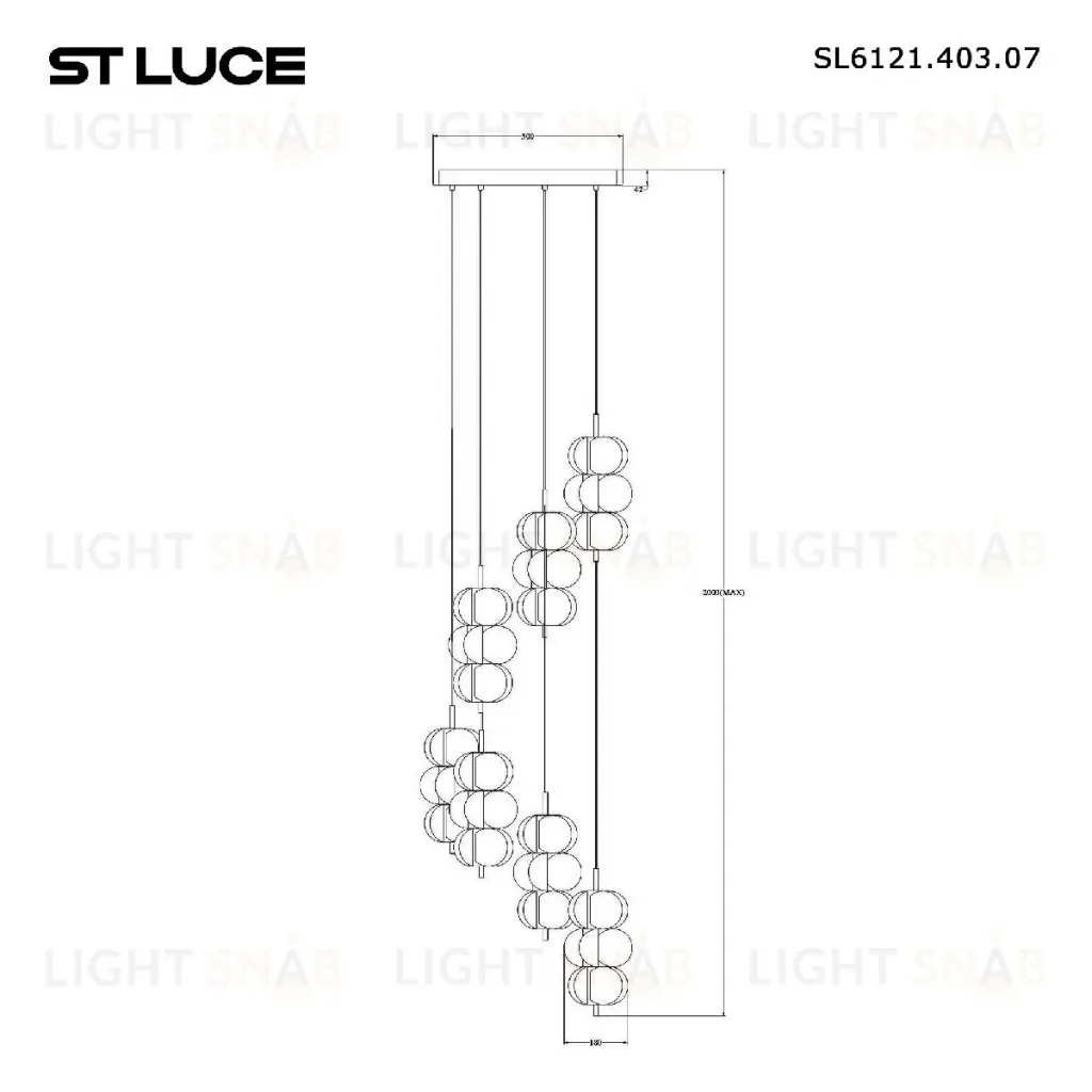 Каскадная люстра ST Luce Talisman SL6121.403.07 SL6121.403.07