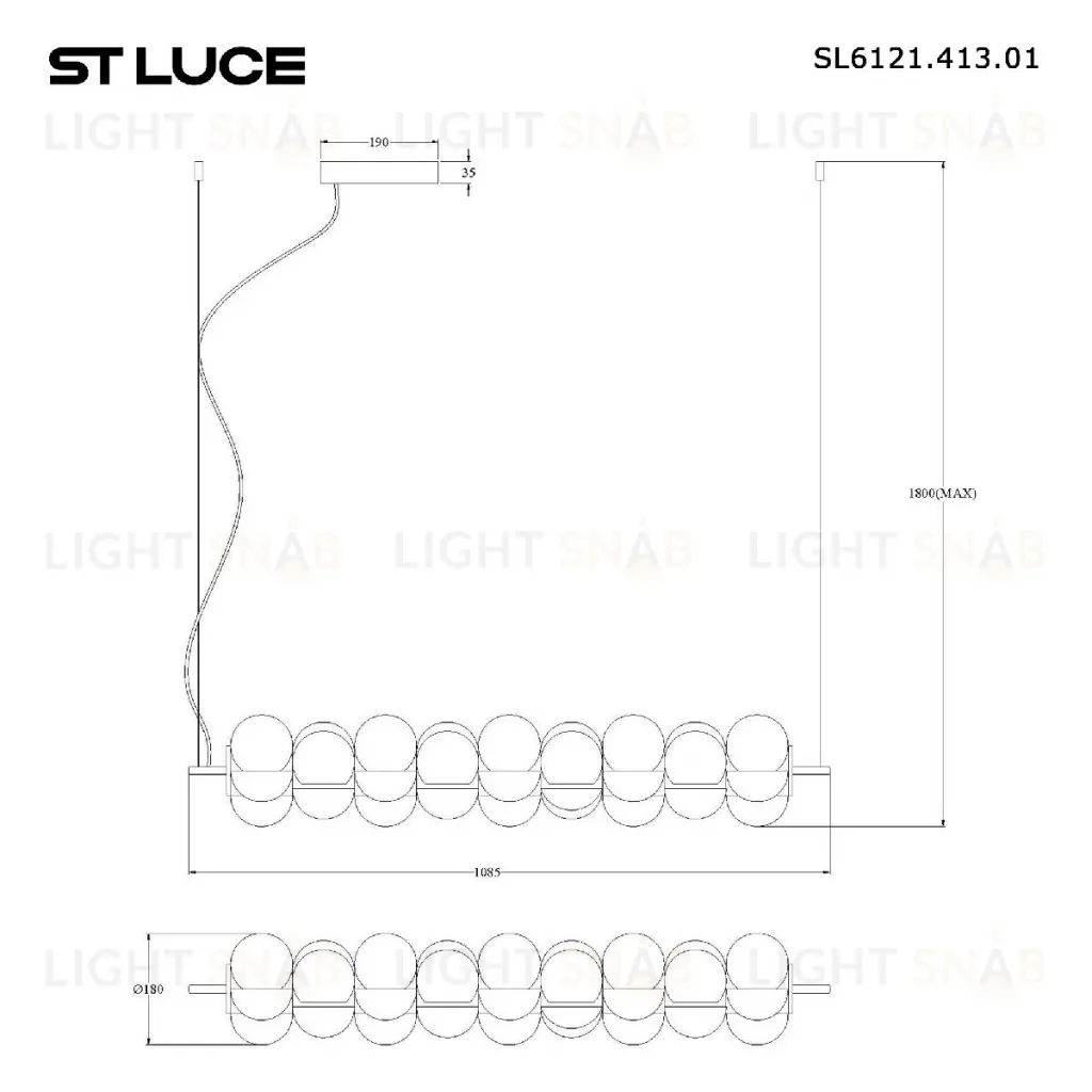 Подвесная люстра ST Luce Talisman SL6121.413.01 SL6121.413.01