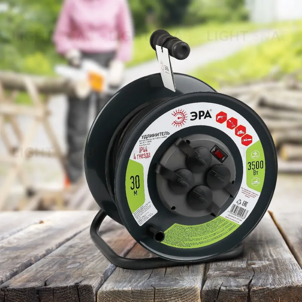 Удлинитель силовой Эра RMx-4es-3x1.5-30m-IP44(KG) Б0046844 Б0046844