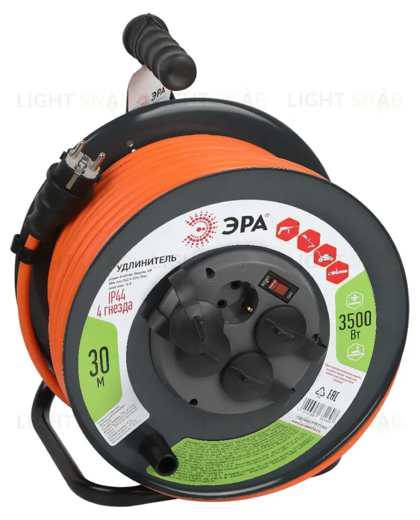Удлинитель силовой Эра RMx-4es-3x2.5-30m-IP44 Б0052920 Б0052920