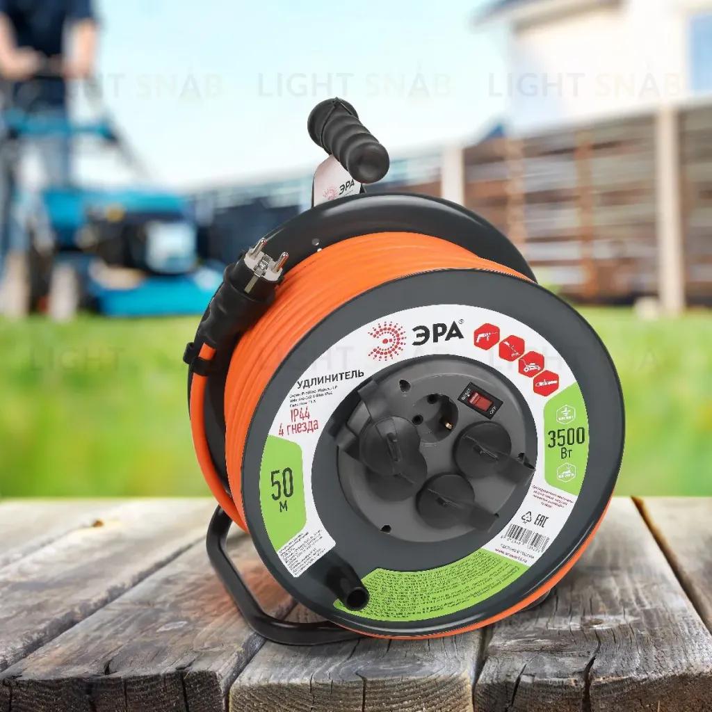Удлинитель силовой Эра RMx-4es-3x2.5-50m-IP44 Б0052922 Б0052922