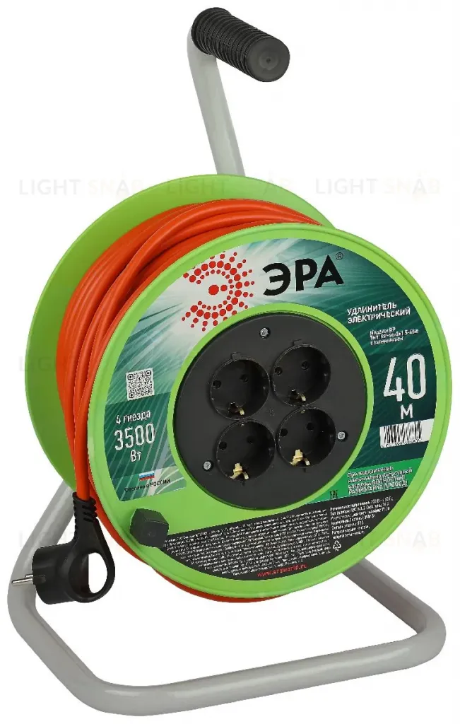 Удлинитель силовой Эра RP-4e-3x1.5-40m Б0056103 Б0056103