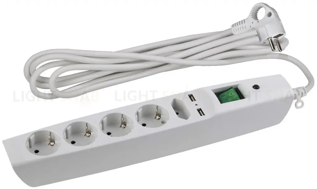 Сетевой фильтр Эра SFU-5es-2m-W C0043327 C0043327